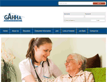 Tablet Screenshot of gahha.org